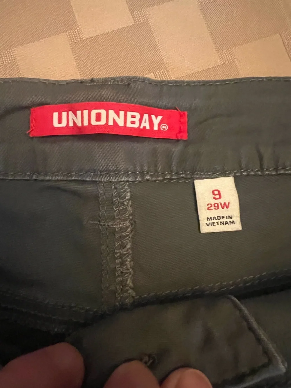 NWT Unionbay Delaney Stretch Green Shorts 9
